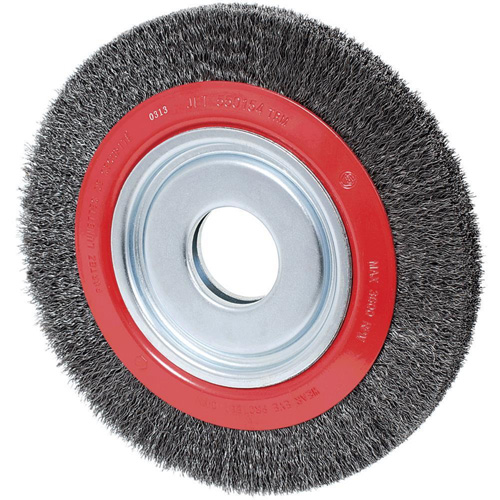 Meule 101G-2C &agrave; fils cr&ecirc;p&eacute;s, 8" dia., Fils 0,02", Arbre 1/2" - 2" Nuna Depot Inc.