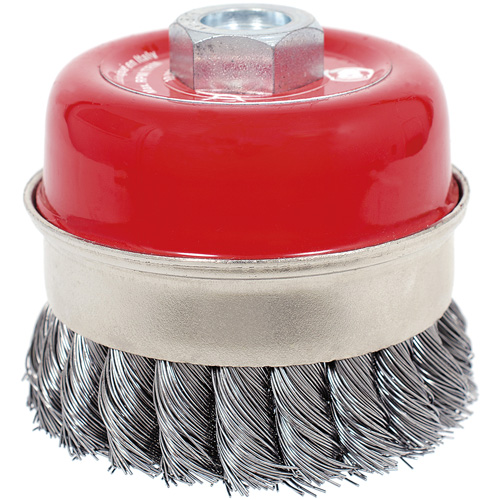 CKB3201T High Performance Knot Banded Cup Brush, 3-1/2" Dia. x 5/8"-11 Arbor Nuna Depot Inc.