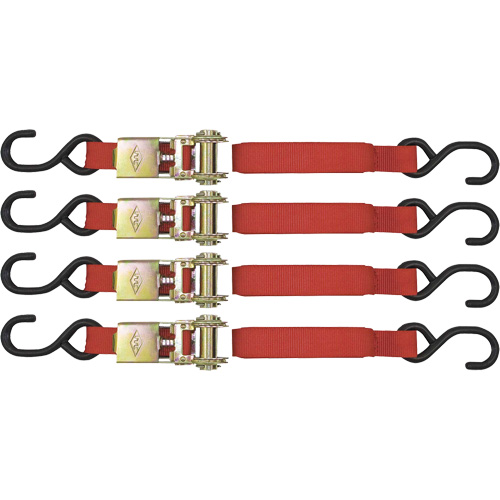ITD-1154R Ratchet Tie Down Set, S-Hook, 1" W x 15' L, 1500 lbs. (680 kg) Working Load Limit Nuna Depot Inc.