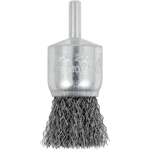 Brosse coupelle sertie mont&eacute;e sur tige, 1", Fils 0,012", Tige 1/4" Nuna Depot Inc.