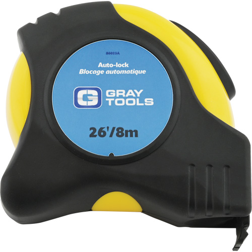 Auto-Lock Tape Measure, 1" x 26/8 m, Imperial & Metric Graduations Nuna Depot Inc.