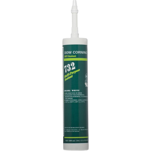 Scellant polyvalent &agrave; base de silicone Dowsil 732, 300 ml, Cartouche, Blanc Nuna Depot Inc.