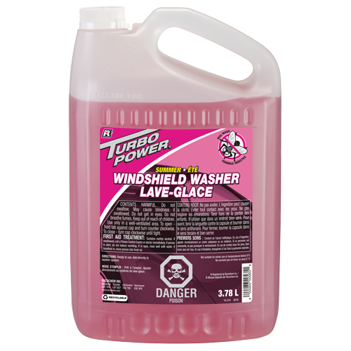 Turbo Power&reg; Summer Bug Wash Windshield Washer Fluid, Jug, 3.78 L Nuna Depot Inc.