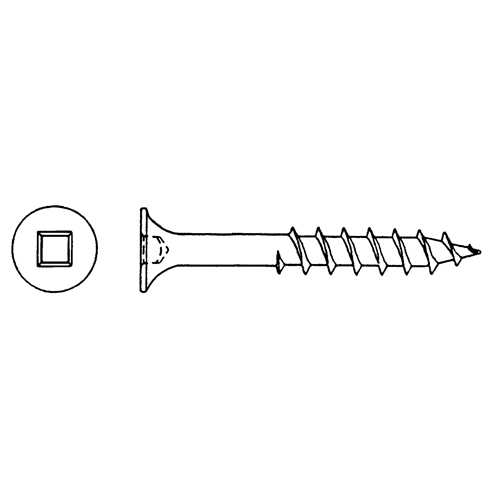 Deck Screws, #8 x 3" L, Green Nuna Depot Inc.