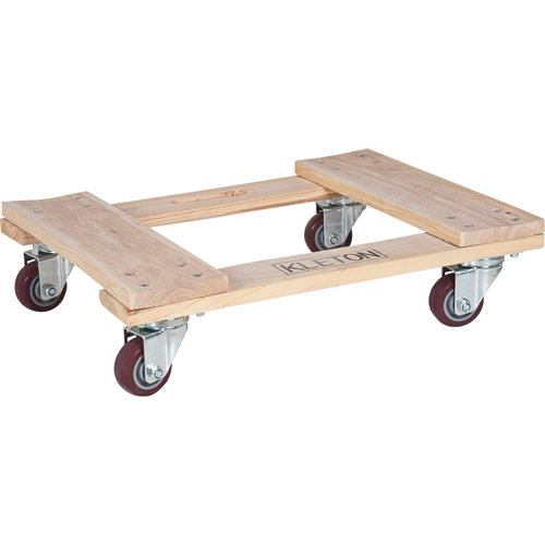 Hardwood Dolly, Polyurethane Wheels, 900 lbs. Capacity, 18" W x 24" D x 7" H Nuna Depot Inc.