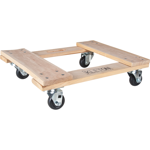 Socle roulant en bois dur, Roues en Polyol&eacute;fine, Capacit&eacute; de 1000 lb, 18" la x 24" p x 7" h Nuna Depot Inc.