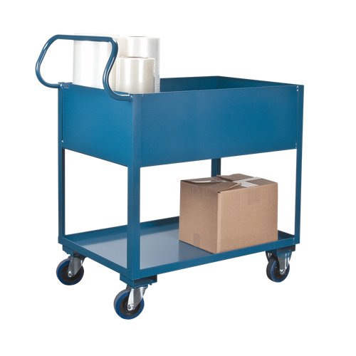 Chariots de service &agrave; bordure profonde, 2 Tiers, 24" la x 47" h x 36" p, Capacit&eacute; 1200 lb Nuna Depot Inc.