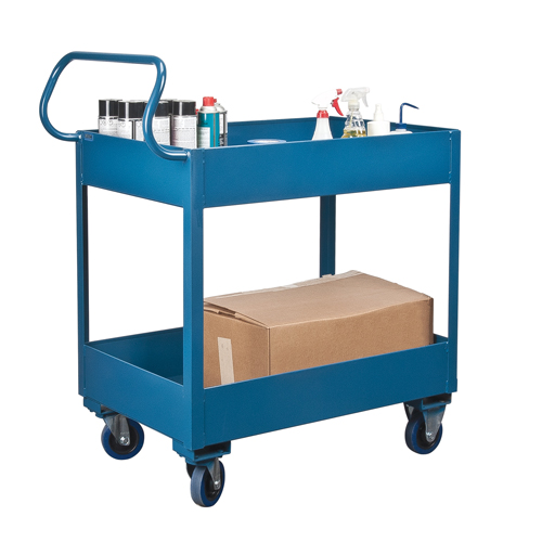 Chariots de service &agrave; bordure profonde, 2 Tiers, 24" la x 47" h x 36" p, Capacit&eacute; 1200 lb Nuna Depot Inc.