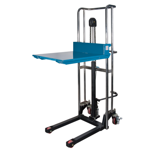 Hydraulic Platform Lift Stacker, Foot Pump Operated, 880 lbs. Capacity, 60" Max Lift Nuna Depot Inc.