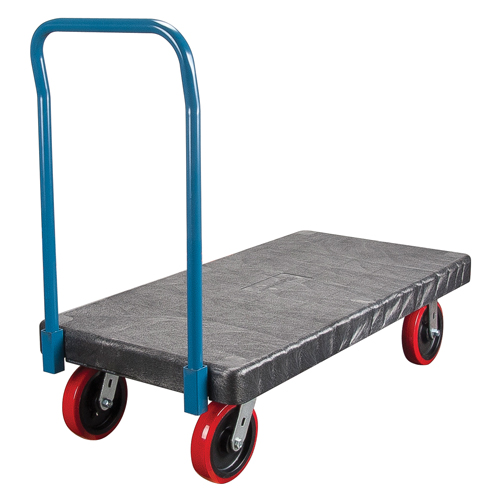 Plastic Platform Truck, 60" L x 30" W, 2500 lbs. Cap., Polyurethane Wheels Nuna Depot Inc.