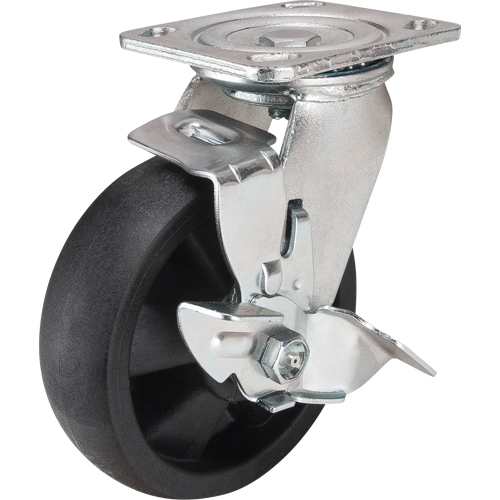 Roulettes haute temp&eacute;rature, Pivotant avec frein, 6" (152,4 mm), Nylon, 880 lb (399 kg) Nuna Depot Inc.