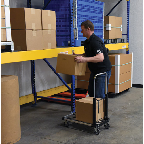 Fold-Up Platform Truck, Stainless Steel, 300 lbs., 28" L x 16" W, 33-1/2" High Nuna Depot Inc.
