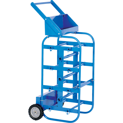 Chariot portatif pour mat&eacute;riaux bobin&eacute;s, Acier, 11 Montants, 19-1/2" la x 43-1/4" h x 17-1/2" p, Capacit&eacute; de 150 lb Nuna Depot Inc.