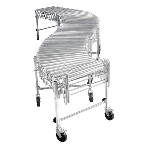 Expandable/Flexible Conveyors, 18" W x 12' 10" L, 200 lbs. per lin. ft. Capacity Nuna Depot Inc.