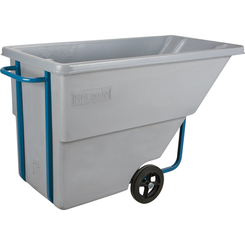 Chariot basculeur en acier, Poly&eacute;thyl&egrave;ne, 0,625 vg³, Capacit&eacute; de charge de 850 lb Nuna Depot Inc.