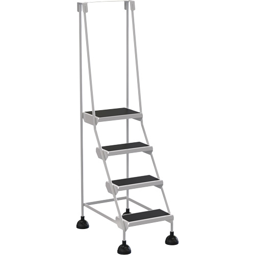 Stop-Step Ladders, 4 Steps, 16" Step Width, 38-3/16" Platform Height, Steel Nuna Depot Inc.