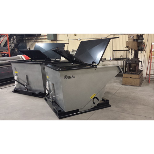 Couvercle en acier pour conteneur autobasculeur Nuna Depot Inc.