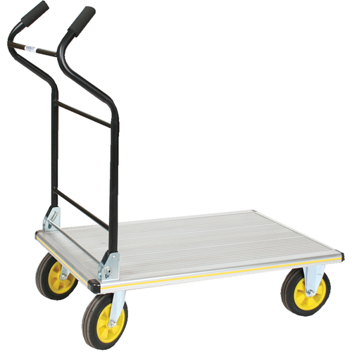 Chariot &agrave; plateforme avec poign&eacute;e ergonomique pliante, Aluminium, 660 lb, 35-1/2" lo x 24" la, Hauteur 41" Nuna Depot Inc.