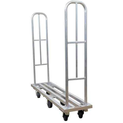 Aluminum U-Boat Platform Truck, 16" W x 63" L, 1322 lbs. Cap., Polyurethane Wheels Nuna Depot Inc.