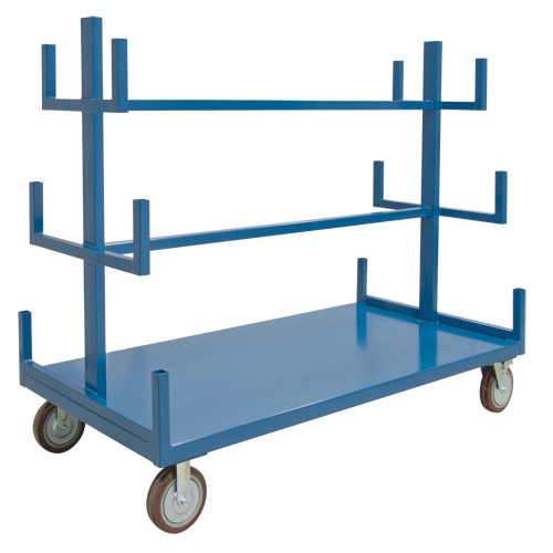 Mobile Pipe & Bar Rack, Steel, 72" W x 36" D x 60" H, 3000 lbs. Capacity Nuna Depot Inc.