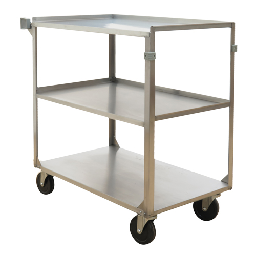 Shelf Carts, 3 Tiers, 21" W x 37-1/4" H x 35-1/8" D, 500 lbs. Capacity Nuna Depot Inc.
