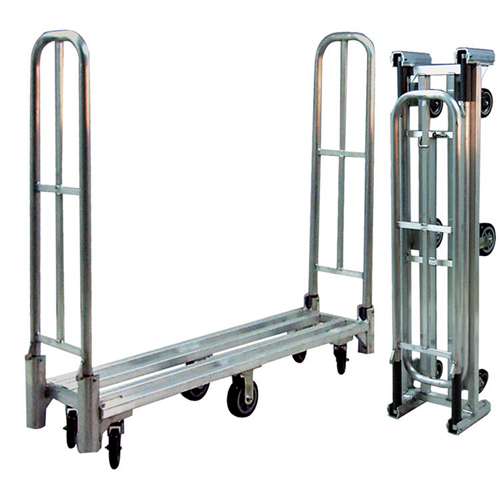 Aluminum U-Boat Folding Utility Cart, 16" W x 60" L, 1500 lbs. Cap., Polyurethane Wheels Nuna Depot Inc.