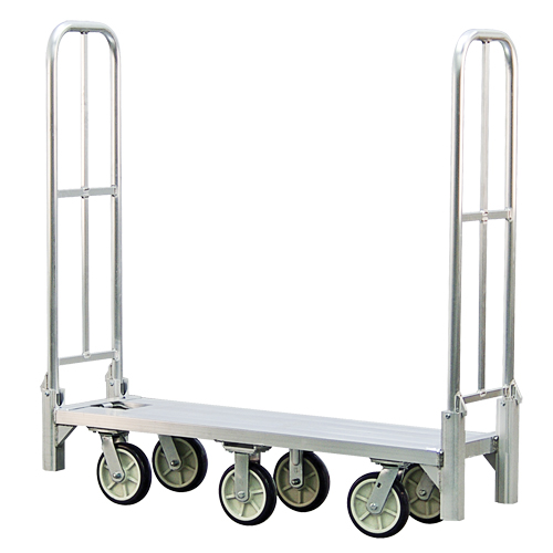 Aluminum U-Boat Folding Bulk Delivery Cart, 18" W x 61" L, 1200 lbs. Cap., Polyurethane Wheels Nuna Depot Inc.