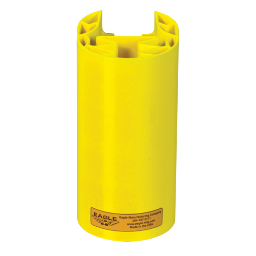 Butoir en poly pour rayonnage, 5" la x 6" lo x 8" h, Jaune Nuna Depot Inc.