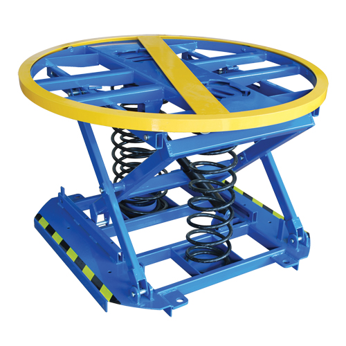 Spring-Operated Pallet Lifter, 43-5/8" L x 43-5/8" W, 4400 lbs. Cap. Nuna Depot Inc.