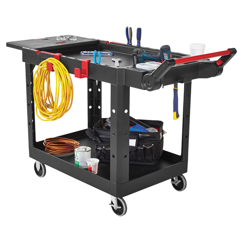 Heavy-Duty Adaptable Utility Cart, 2 Tiers, 17-3/4" x 36" x 46-1/5", 500 lbs. Capacity Nuna Depot Inc.