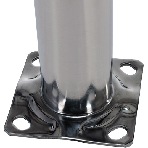 Safety Bollard, Stainless Steel, 36" H x 8" W, Silver Nuna Depot Inc.