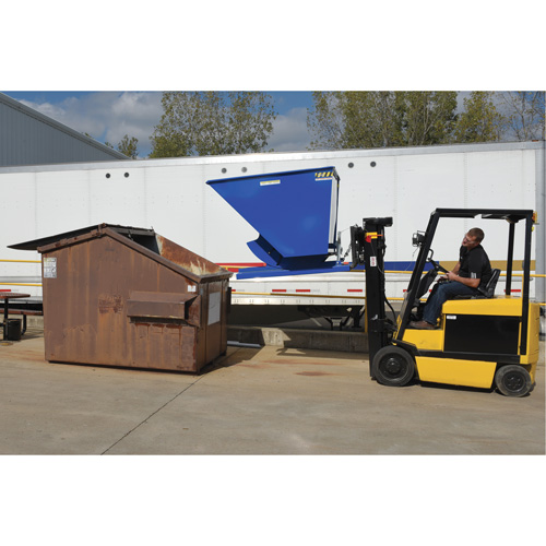 Conteneur autobasculeur, Acier, 3/4 vg³, Bleu Nuna Depot Inc.