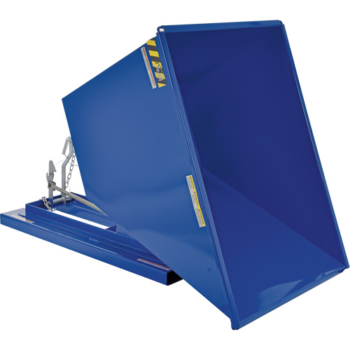 Conteneur autobasculeur, Acier, 1 vg³, Bleu Nuna Depot Inc.