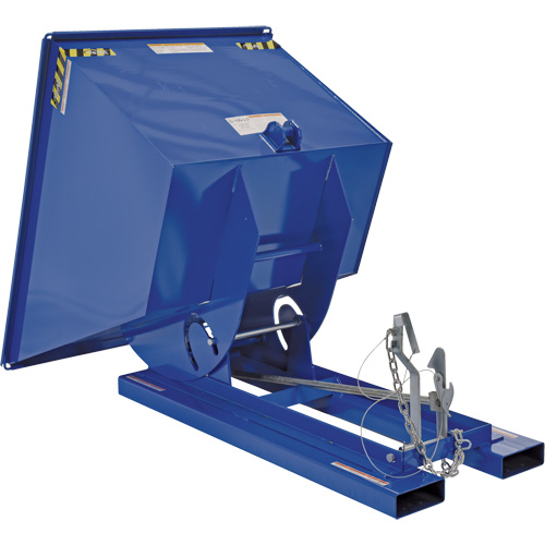 Conteneur autobasculeur, Acier, 1 vg³, Bleu Nuna Depot Inc.