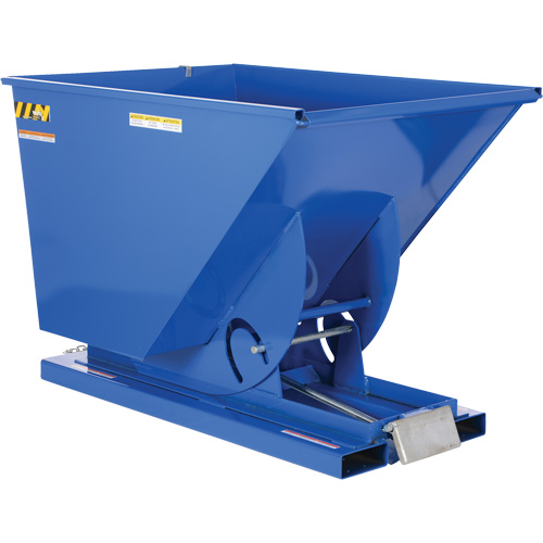 Conteneur autobasculeur, Acier, 1-1/2 vg³, Bleu Nuna Depot Inc.