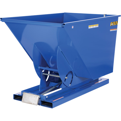 Conteneur autobasculeur, Acier, 1-1/2 vg³, Bleu Nuna Depot Inc.