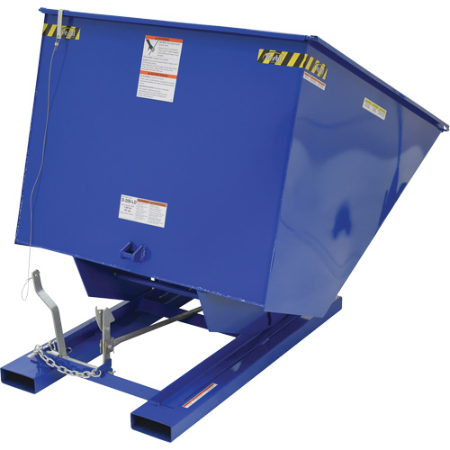 Conteneur autobasculeur, Acier, 2 vg³, Bleu Nuna Depot Inc.