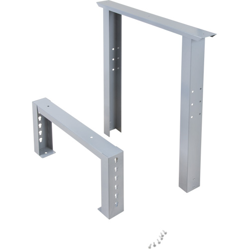 Pattes d'&eacute;tabli pour service industriel, Acier, 24" p x 34" h, Simple Nuna Depot Inc.