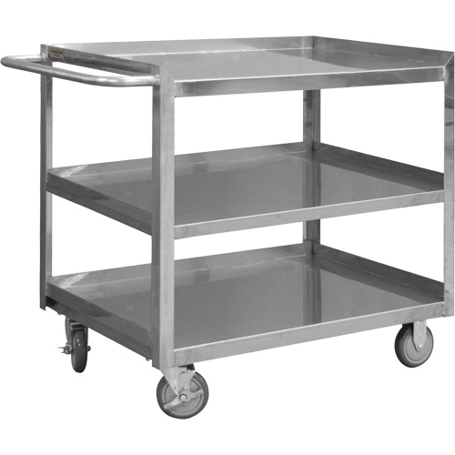 Industrial Grade Shelf Cart, 3 Tiers, 30-1/8" W x 35" H x 66" D, 1200 lbs. Capacity Nuna Depot Inc.