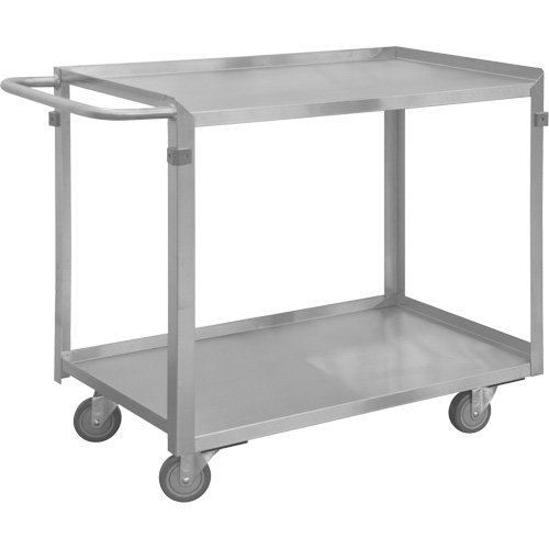 Chariot avec tablettes de calibre industriel, 2 Tiers, 22-1/2" la x 34" h x 54-7/16" p, Capacit&eacute; 600 lb Nuna Depot Inc.