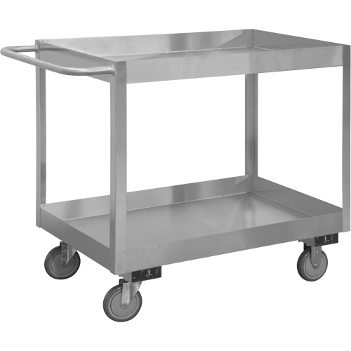 Chariot avec tablettes de calibre industriel, 2 Tiers, 24-1/8" la x 35" h x 42" p, Capacit&eacute; 1200 lb Nuna Depot Inc.