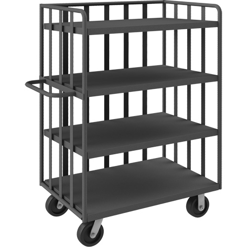 Open Portable Shelf Cart, 4 Tiers, 31-1/8" W x 57-1/2" H x 56-1/8" D, 3600 lbs. Capacity Nuna Depot Inc.