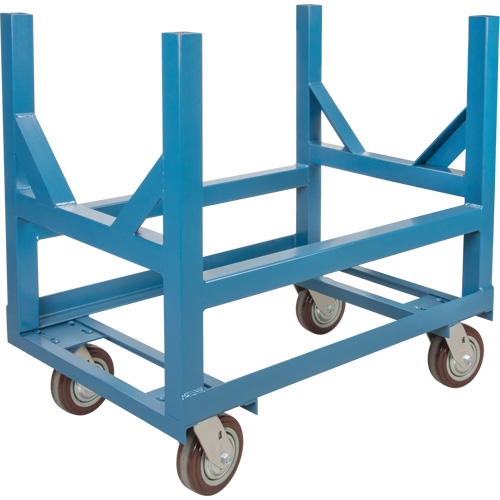 Chariot &agrave; berceaux pour tuyaux et barres, 48" lo x 24" la x 34" h, Capacit&eacute; de 2500 lb, Roue Polyur&eacute;thane Nuna Depot Inc.