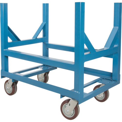 Chariot &agrave; berceaux pour tuyaux et barres, 48" lo x 24" la x 34" h, Capacit&eacute; de 2500 lb, Roue Polyur&eacute;thane Nuna Depot Inc.