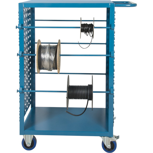 Mobile Wire Spool Cart, Steel, 6 Rod, 21" W x 48" H x 38" D, 1200 lbs. Capacity Nuna Depot Inc.