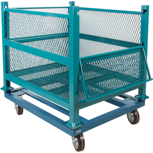 Dolly for Open Mesh Container, 40.5" W x 34-1/2" D x 10" H, 3000 lbs. Capacity Nuna Depot Inc.