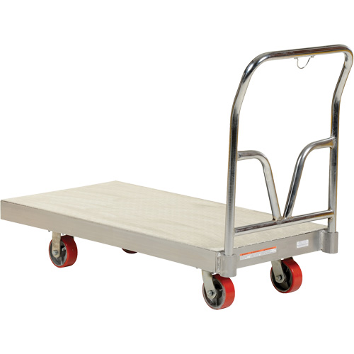 Aluminum Sheet Deck Platform Truck, 24" W x 48" L, 3600 lbs. Cap., Polyurethane Wheels Nuna Depot Inc.