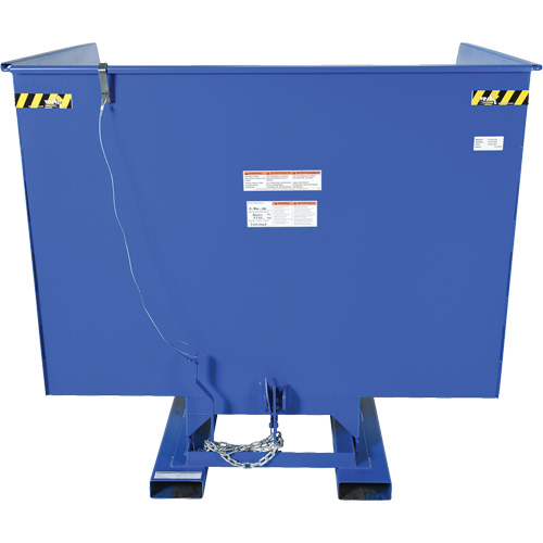 Conteneur autobasculeur, Acier, 4 vg³, Bleu Nuna Depot Inc.