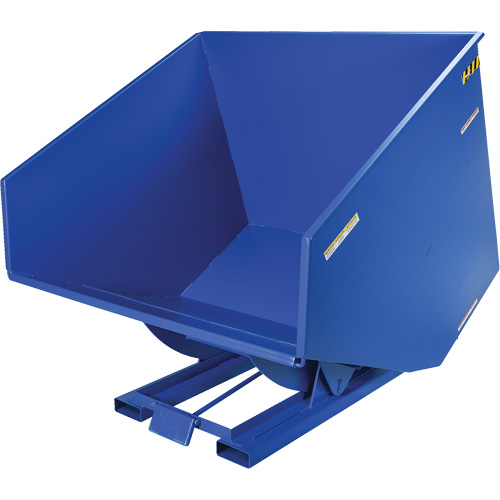 Conteneur autobasculeur, Acier, 4 vg³, Bleu Nuna Depot Inc.
