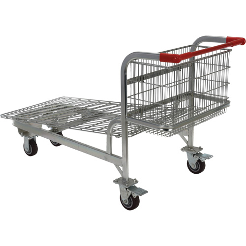 Nestable Wire Cart, Steel, 28-3/4" x 37-1/16" x 59-5/8", 275 lbs. Capacity Nuna Depot Inc.